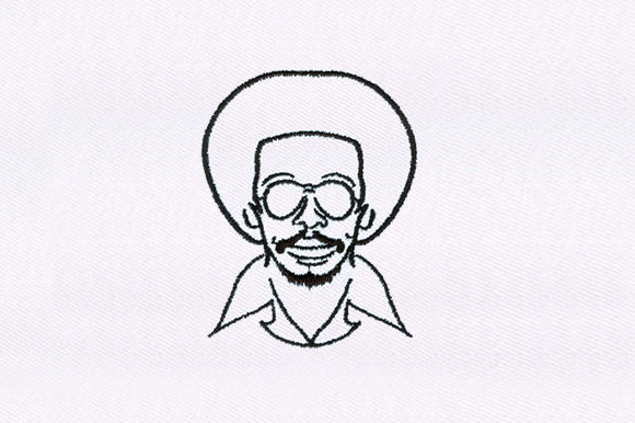 70s Afro Man Design