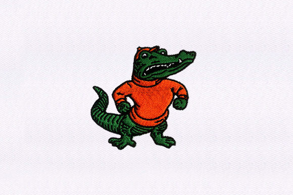 Brutish Alligator: A Bold, Playful Embroidery Design for Meaningful Gifts