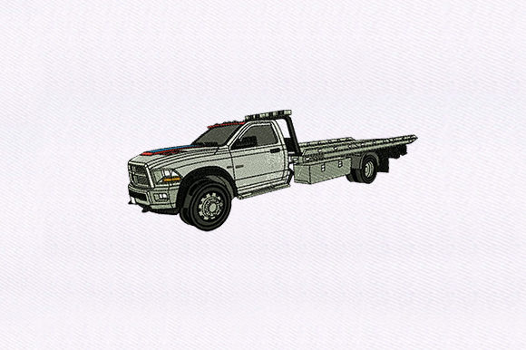 Great Pickup Truck Embroidery Design