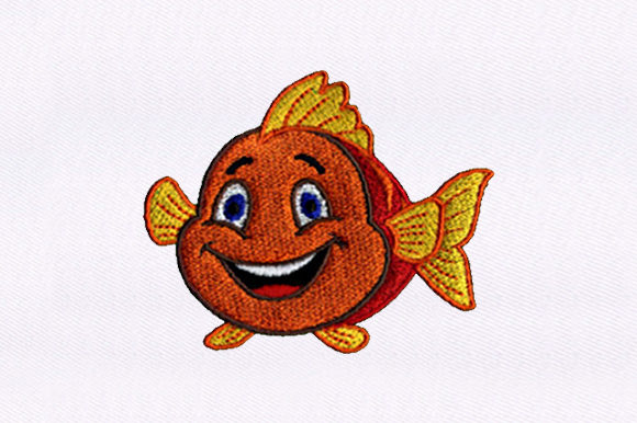 Mermaid Flounder: A Charming Fish Embroidery for Handmade Gifts