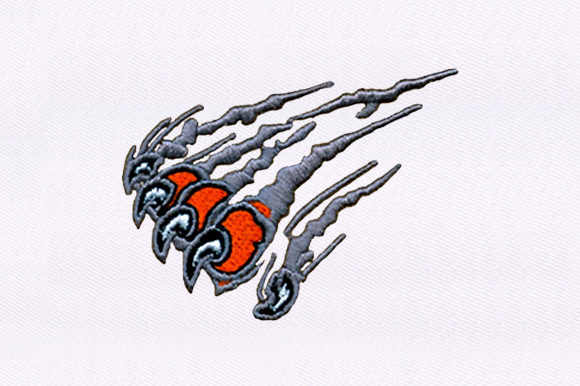 Monster Claw: A Playful Halloween Embroidery Design